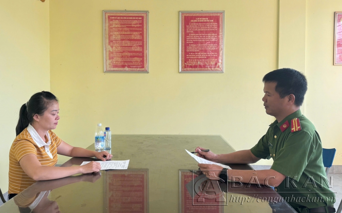 Đối tượng Trịnh Thị Thắm. (Ảnh: Công an Bắc Kạn)