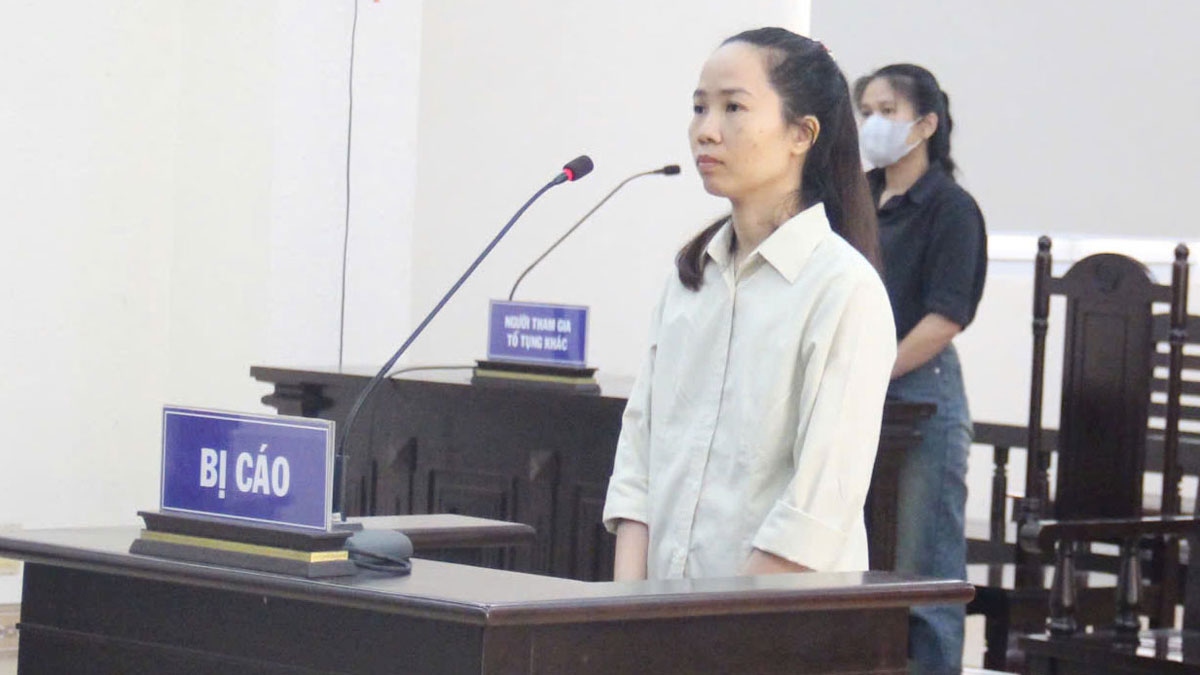 Bị cáo Trần Minh Hân tại phiên tòa xét xử