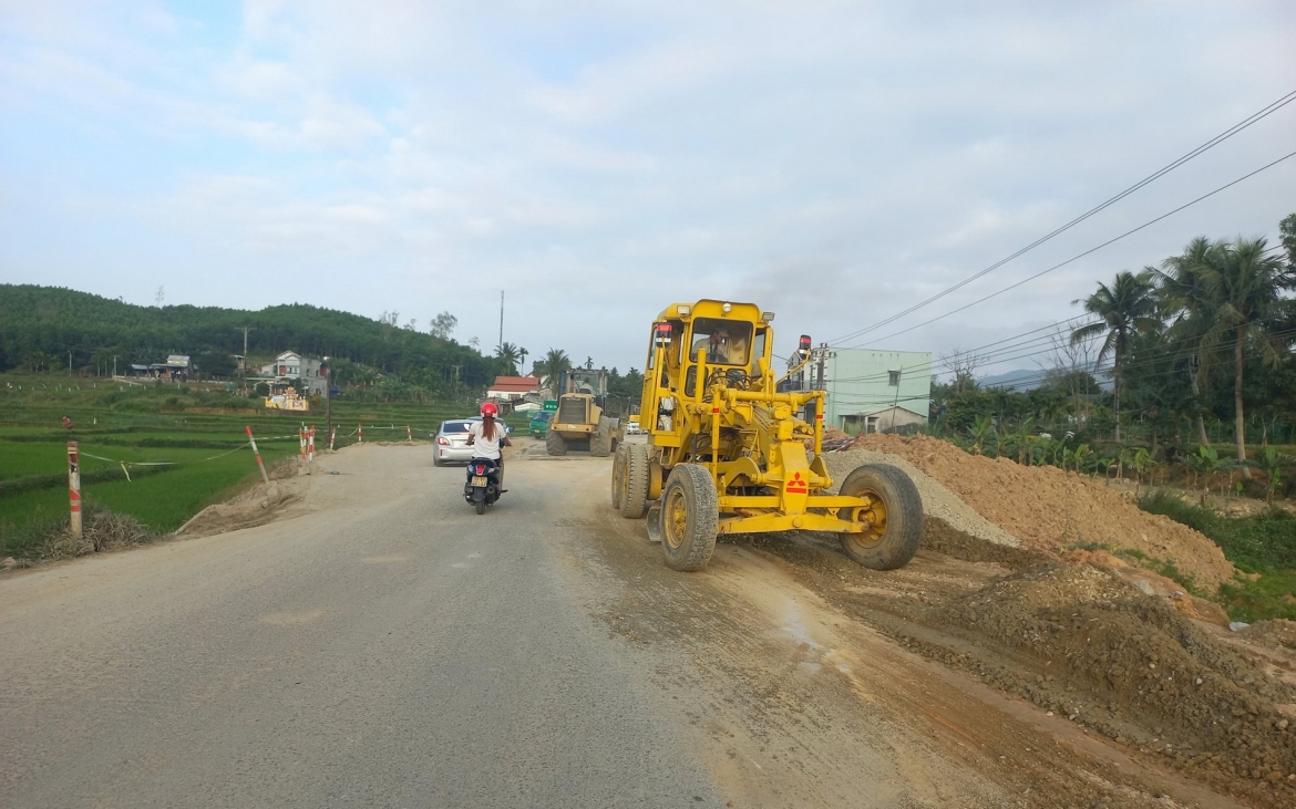 Nhiều dự án trọng điểm tại tỉnh Quảng Nam thi công chậm tiến độ.