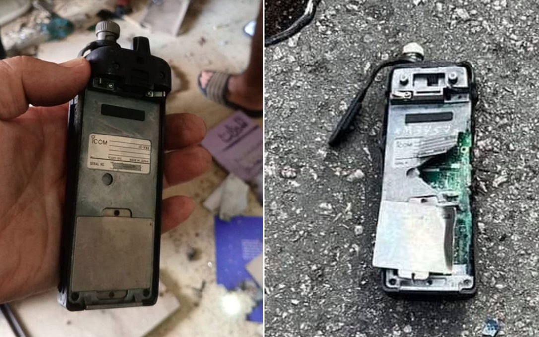 Hình ảnh máy bộ đàm của Hezbollah sau khi phát nổ đầy bí hiểm. Ảnh: CNN.