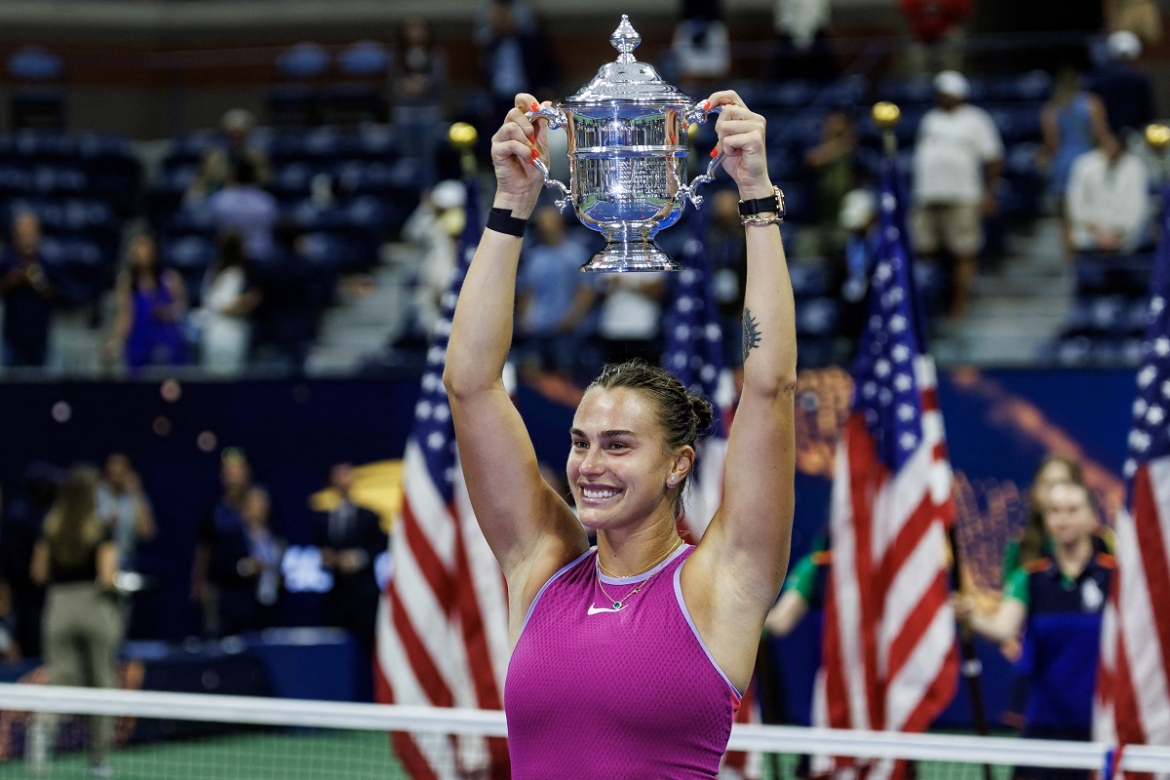 Sabalenka vô địch đơn nữ US Open 2024. (Ảnh: Reuters). 
