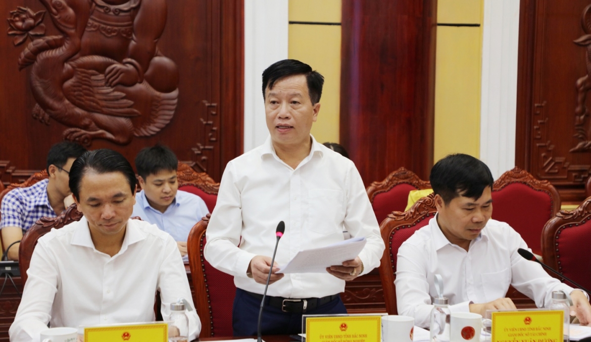 Giám đốc Sở Nông nghiệp và Phát triển nông thôn tỉnh Bắc Ninh Nguyễn Song Hà phát biểu.