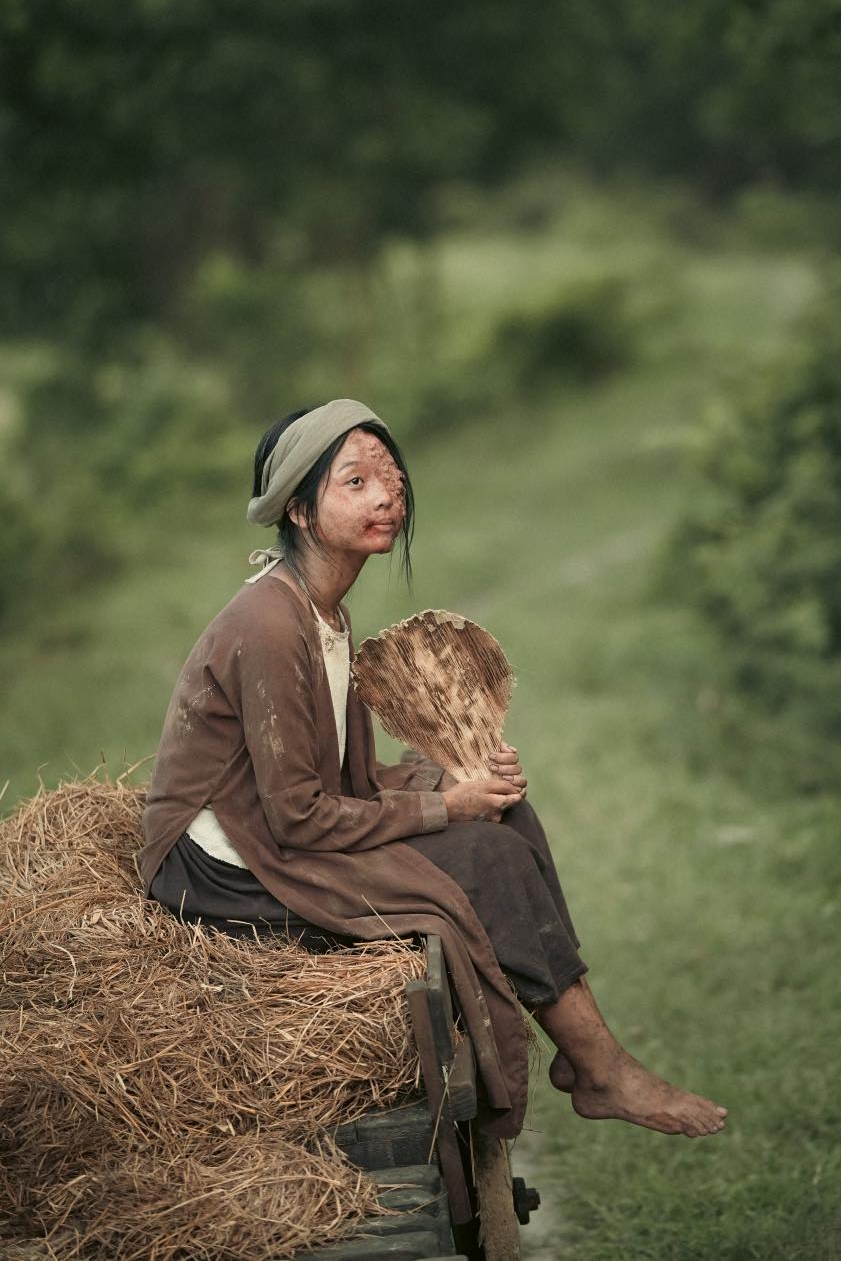 Lâm Thanh Mỹ với tạo hình xấu xí trong vai Cám.
