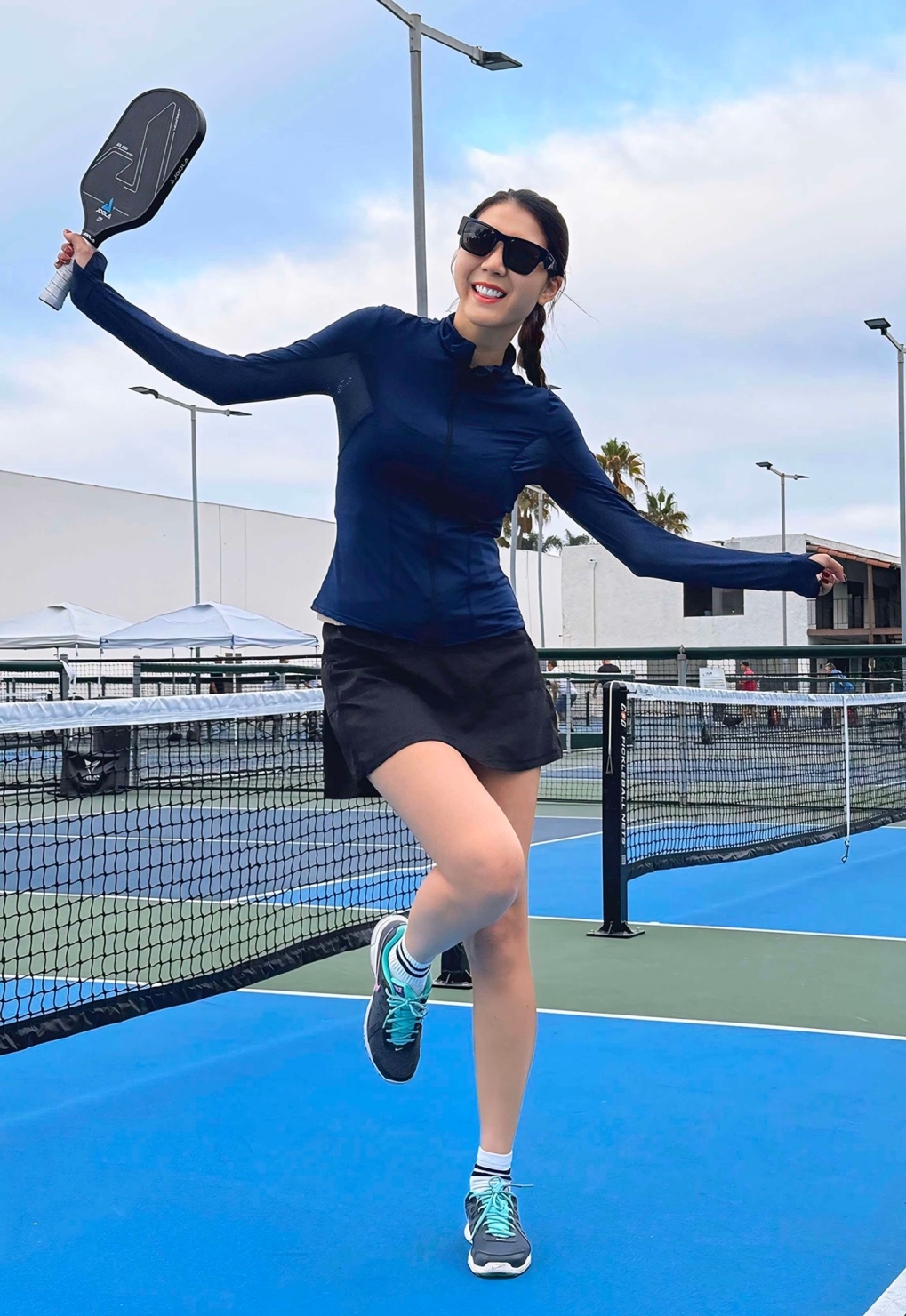 Cựu người mẫu Ngọc Quyên duy trì tập pickleball mỗi ngày hai giờ để kiểm soát cân nặng, ngủ ngon và giữ tâm trạng tốt.