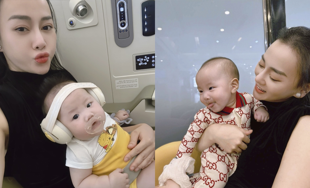 Sao Việt 30/10: Hai bé sinh đôi Jimmy - Jenny lần đầu theo Phương Oanh trong chuyến công tác 10 ngày ghi hình 'Bước nhảy hoàn vũ' tại TP HCM. Phương Oanh cho biết không thể xa con quá lâu, cô đưa hai bé Jimmy - Jenny đi theo để tiện chăm sóc và cảm thấy yên tâm hơn trong quá trình làm việc.