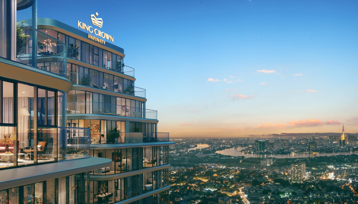 King Crown Infinity là dự án tiên phong tại thành phố Thủ Đức sử dụng bê tông cốt sợi thủy tinh GFRC - một loại vật liệu thông minh, bền vững, thân thiện với môi trường