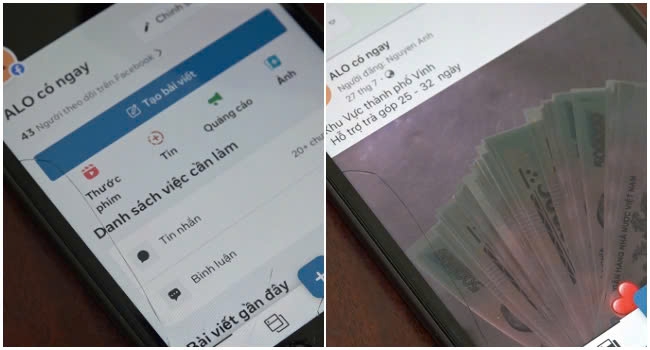Các đối tượng sử dụng mạng xã hội đăng tải bài viết cho vay tiền nhằm mục đích tiếp cận nhiều thành phần vay tiền ở nhiều tỉnh thành trên cả nước