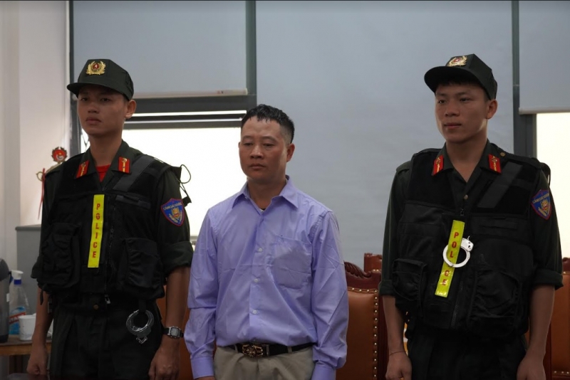 Đối tượng Lò Phàn Páo tại Cơ quan Công an