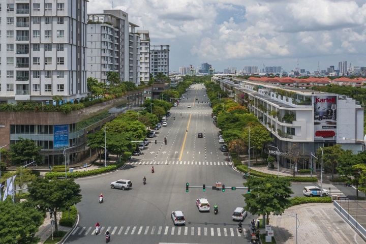 Đường Nguyễn Cơ Thạch - Khu đô thị Sala (TP Thủ Đức) lần đầu xuất hiện trong bảng giá đất với mức giá được công nhận là 295 triệu đồng/m2. (Ảnh: Q.D)