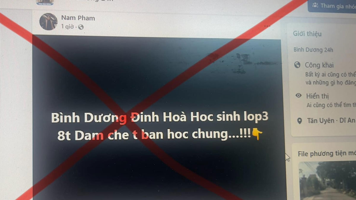 Đ. đăng thông tin sai sự thật trên mạng xã hội