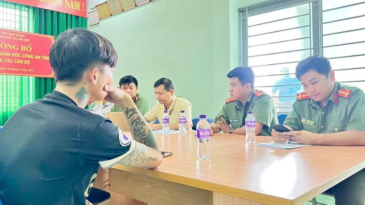 Đ. bị ngành chức năng mời làm việc (ảnh: CN)