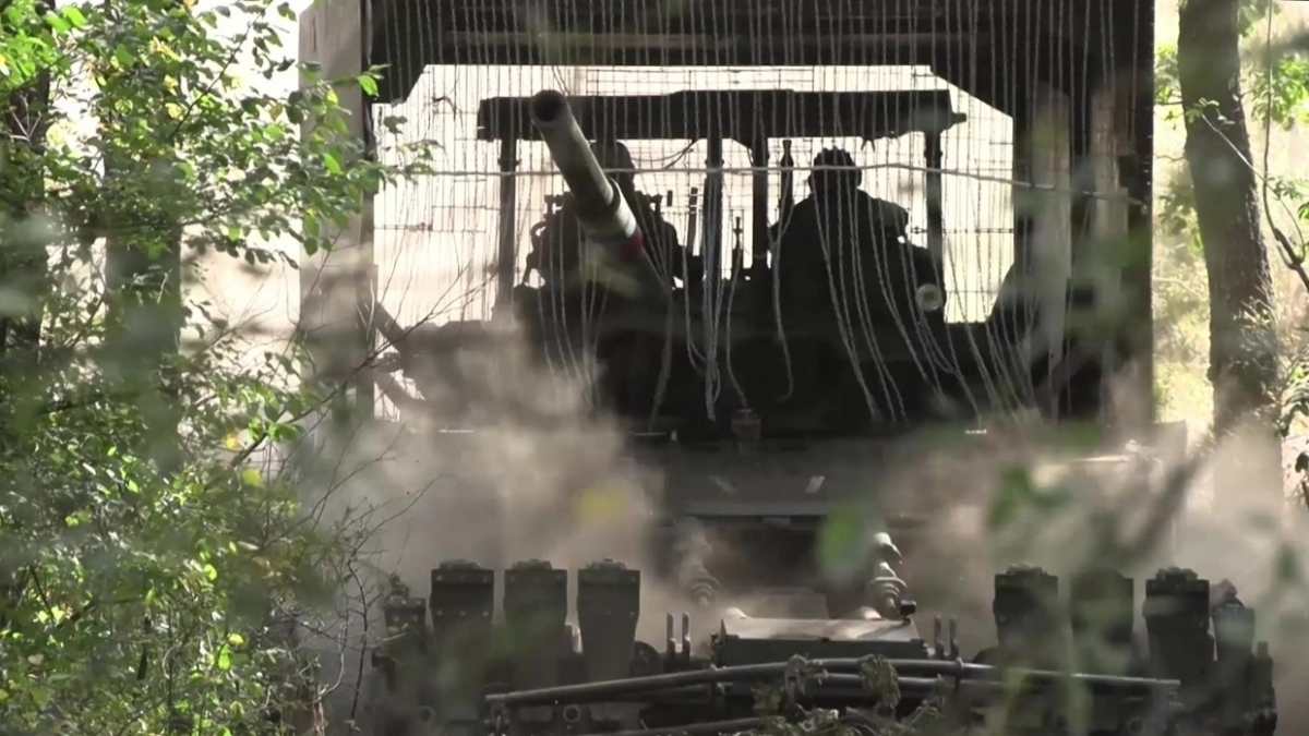 Lực lượng Nga tại thị trấn Ugledar của Ukraine. Ảnh: Sputnik