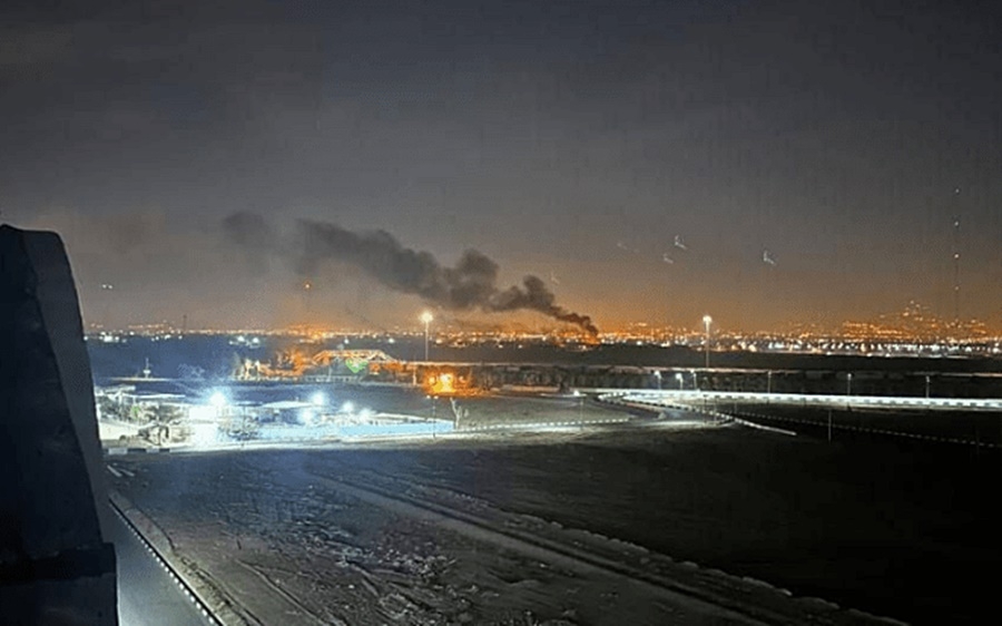 Một đợt không kích của Israel nhằm vào thủ đô Tehran. Ảnh: Jerusalem Post.