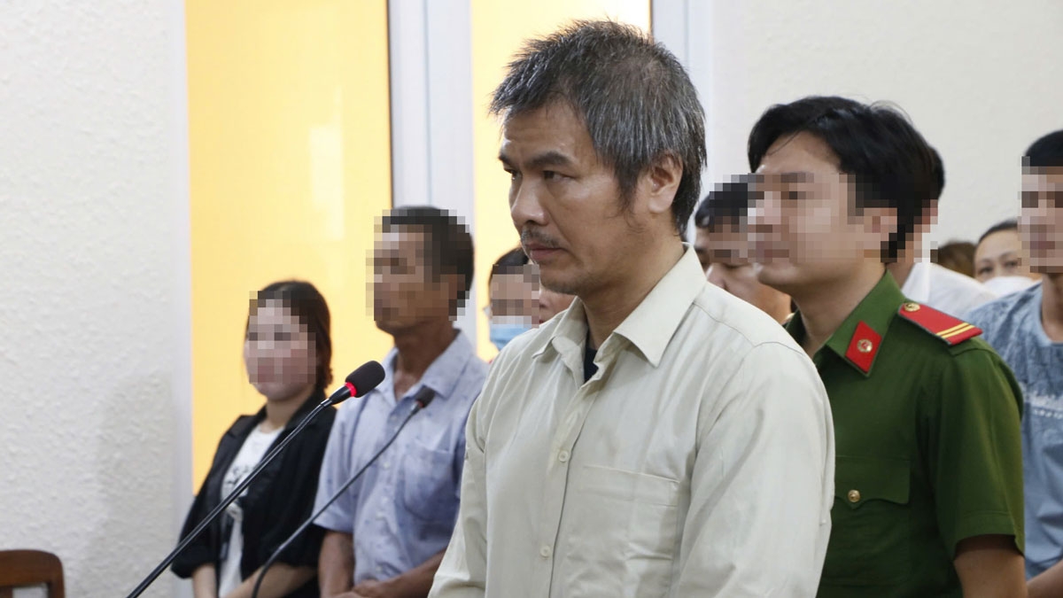 Bị cáo Yang Zhong Wu tại phiên tòa (ảnh: ĐC)