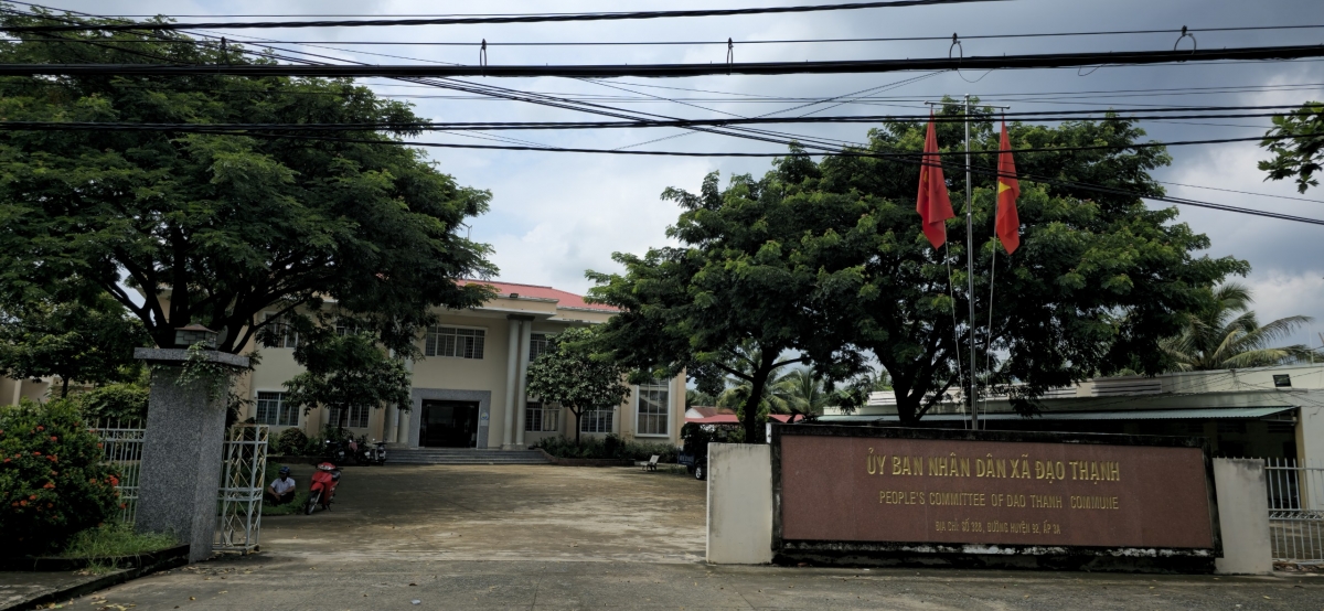 UBND xã Đạo Thạnh- nơi có 3 cán bộ, công chức có sai phạm trong việc cấp đất  nhà chùa cho dân
 