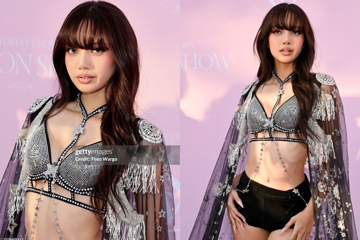 Lisa khoe vẻ đẹp quyến rũ và vóc dáng hoàn hảo tại show diễn của Victoria's Secret.