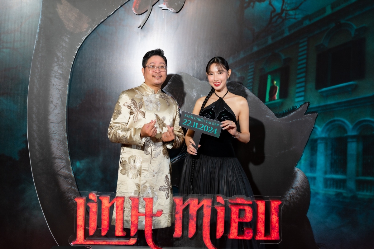 Đạo diễn Lưu Thành Luân và Hoa hậu Thùy Tiên