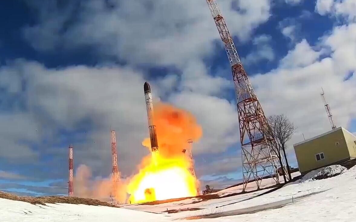 Nga phóng tên lửa đạn đạo liên lục địa Sarmat. Ảnh: Sputnik.