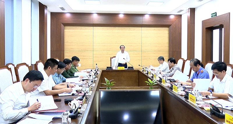 Ban Chỉ đạo phòng, chống tham nhũng, tiêu cực tỉnh Yên Bái triển khai nhiệm vụ các tháng cuối năm (ảnh: Tiến Lập)