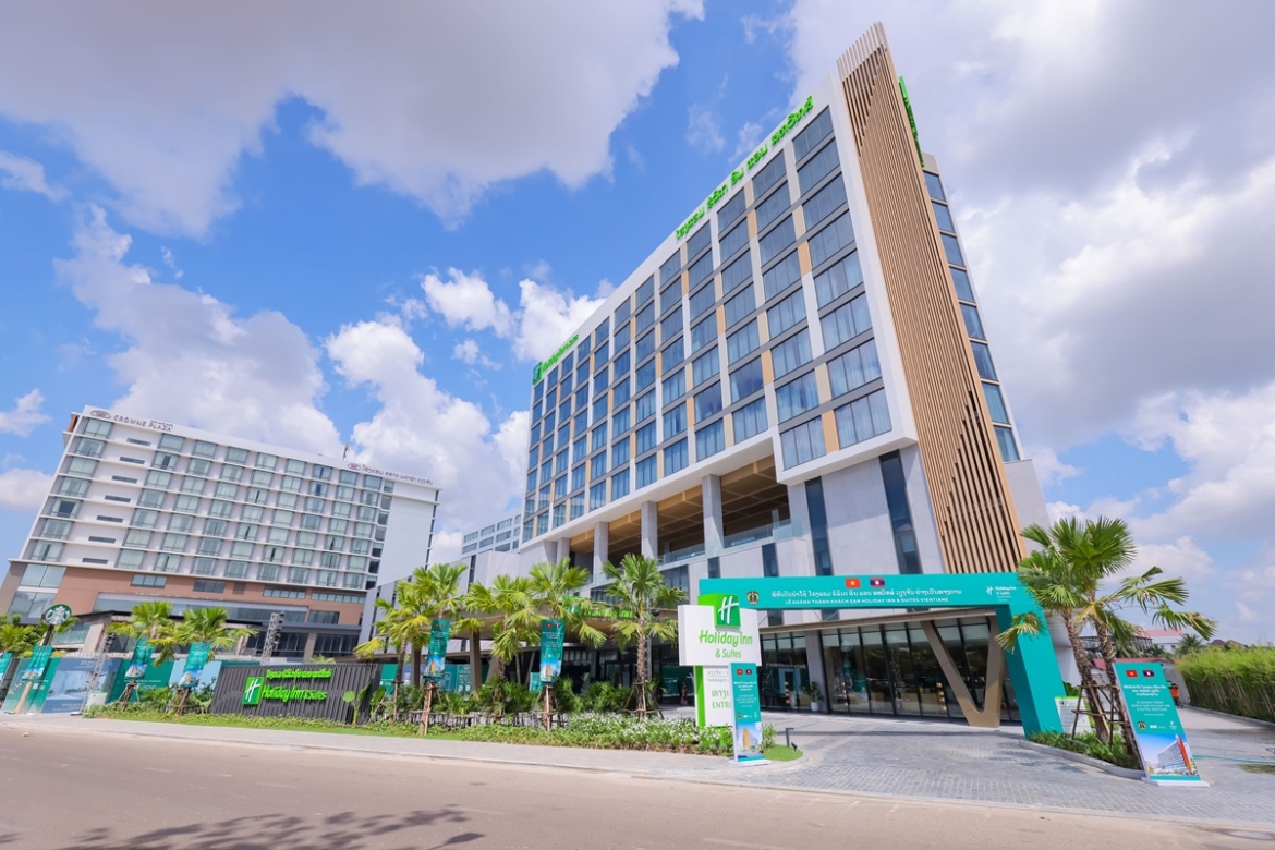 Khách sạn Holiday Inn &amp; Suites Vientiane khánh thành ngày 18/10/2024. (Ảnh: BIM Land)