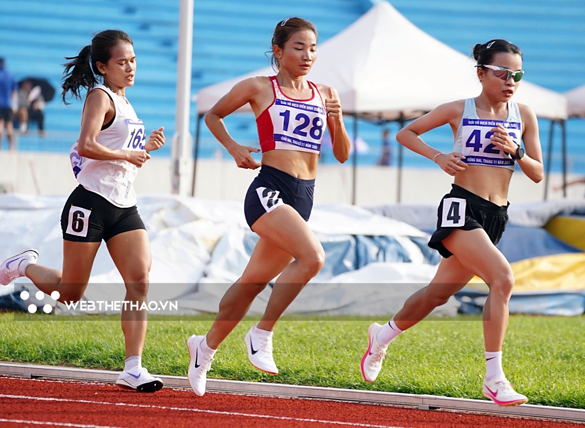 Giải điền kinh VĐQG 2024: Nguyễn Thị Oanh sắp có hat-trick HCV. (Ảnh: Webthethao). 