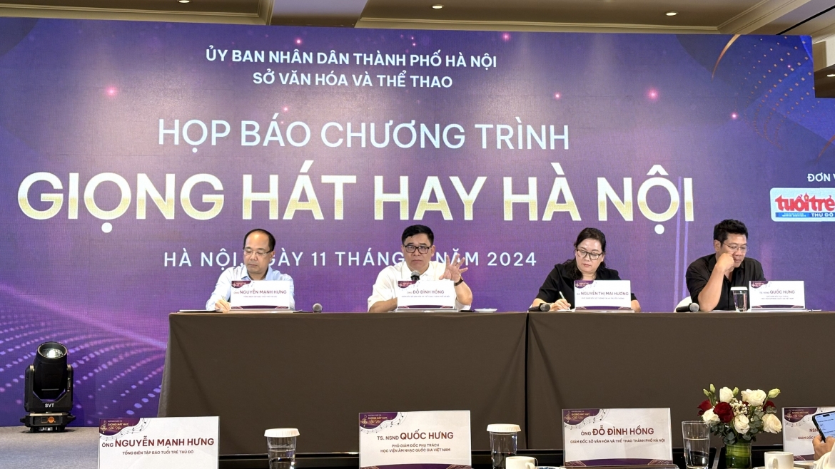 Họp báo chương trình “Giọng hát hay Hà Nội năm 2024” 