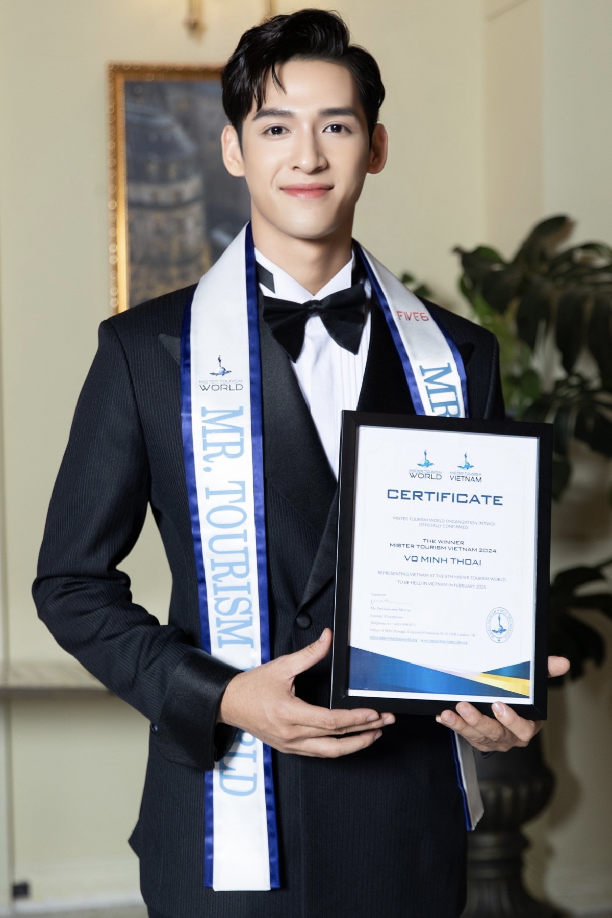 Người mẫu Minh Thoại đại diện Việt Nam thi Mister Tourism World 2025
