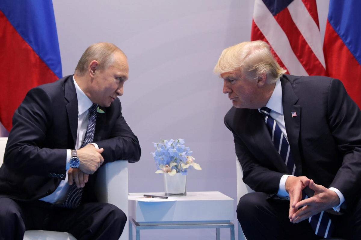 Tổng thống Nga Vladimir Putin và Tổng thống Mỹ Donald Trump. Ảnh: Reuters