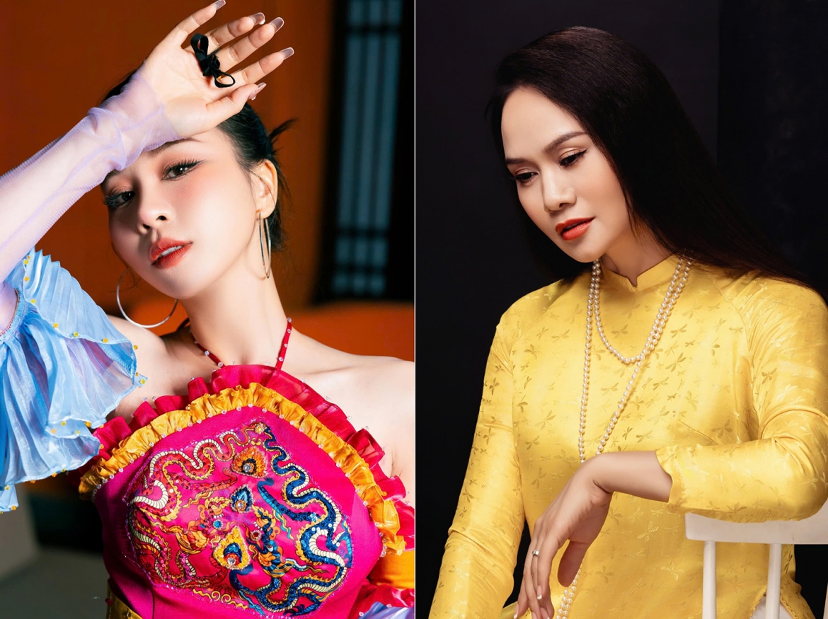 Ca sĩ Hồng Duyên và NSND Mai Hoa