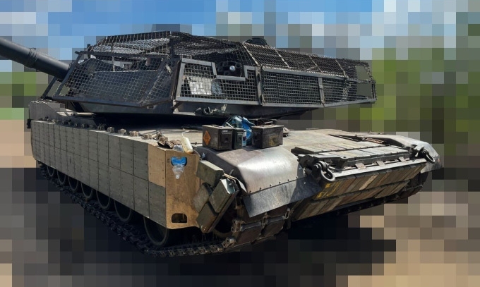 Xe tăng Abrams mà Ukraine nhận được từ phương Tây. Ảnh: Military.com