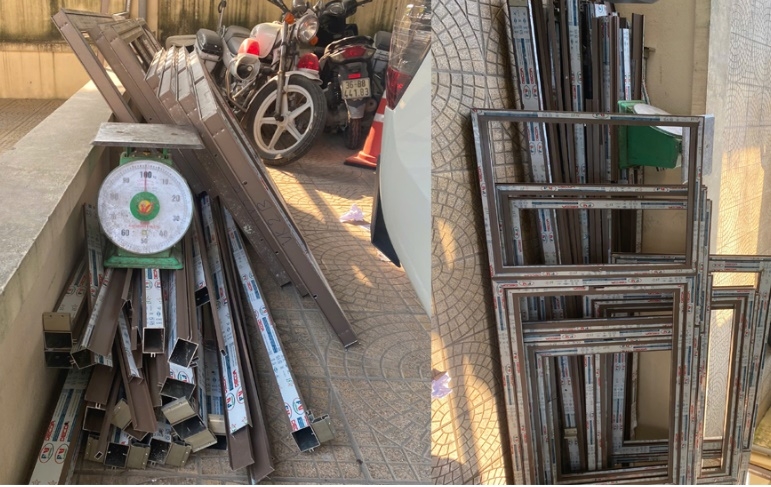 4 đối tượng cùng tang vật vụ trộm cắp