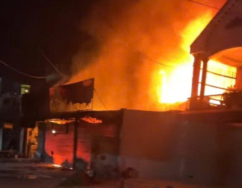 Cháy lớn tại huyện Long Thành, tỉnh Đồng Nai