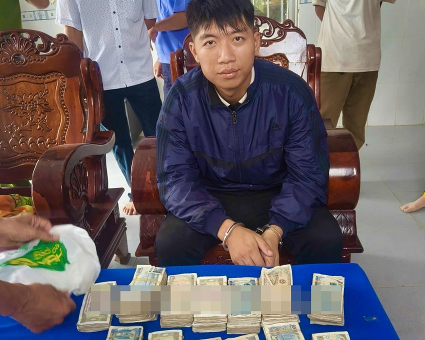 Nguyễn Văn Đỡ bị Công an huyện An Minh, tỉnh Kiên Giang tạm giữ hình sự để điều tra về hành vi trộm cắp tài sản. Ảnh: CAKG/Quốc Toản 