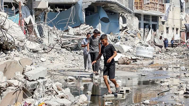 Khu vực tị nạn của người Palestine ở phía bắc Dải Gaza
