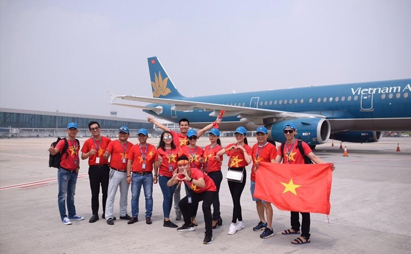 Đưa "siêu máy bay" vào khai thác, Vietnam Airlines tiếp lửa cho đội tuyển Việt Nam tại ASEAN CUP.