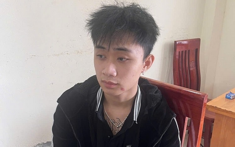 Đối tượng Lê Đình Xuân Hiếu. (Ảnh: Công an tỉnh Thái Bình)