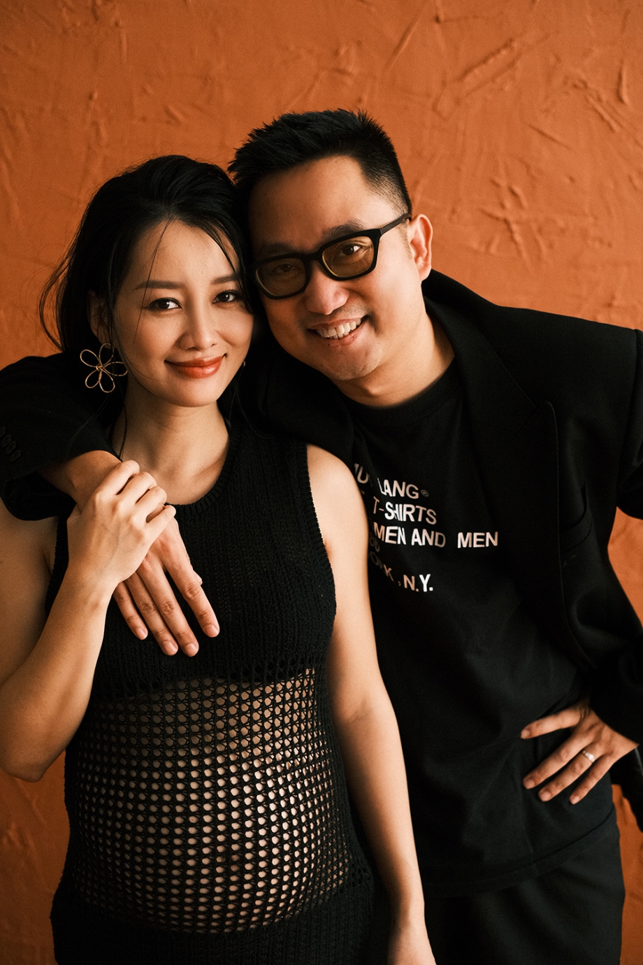 MC Quỳnh Chi và chồng
