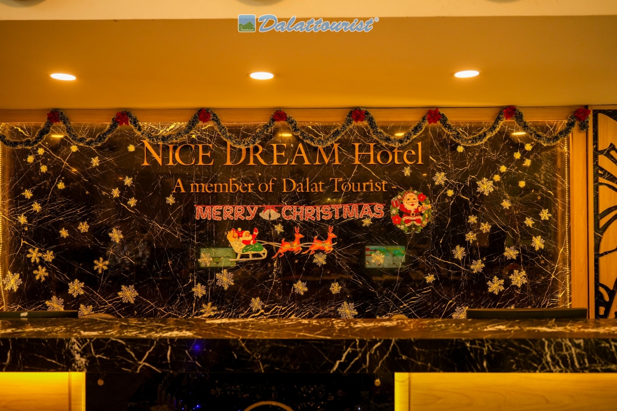 Không khí Giáng sinh đến với Nice Dream Hotel - khách sạn có vị trí trung tâm thành phố Đà Lạt