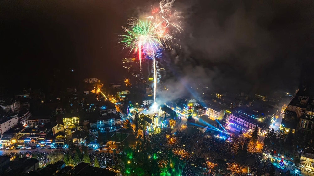 Fireworks will light up Sa Pa skies on New Year’s Eve. (Photo: laodong.vn)