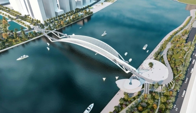 Phối cảnh cầu đi bộ vượt sông Sài Gòn (Ảnh: Tư vấn thiết kế)