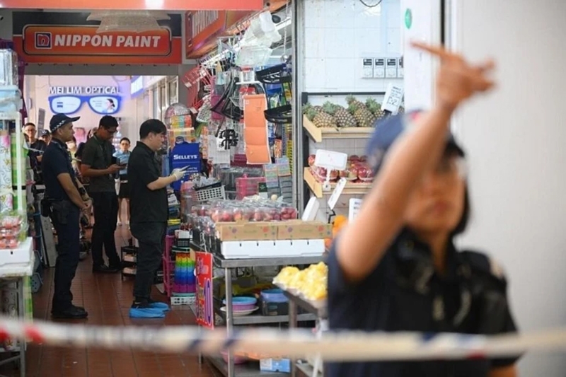 Cửa hàng nơi xảy ra vụ án mạng. Nguồn: The Straits Times