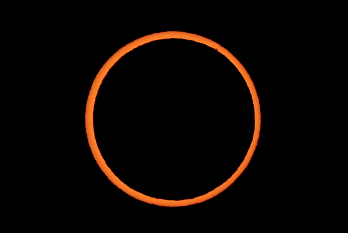 Nhật thực được quan sát từ Las Horquetas, Santa Cruz, Argentina ngày 2/10/2024.