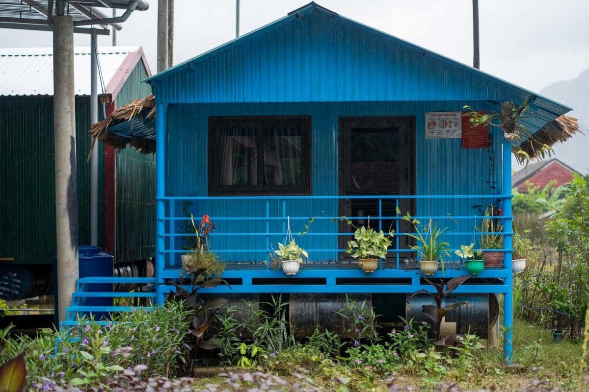 Mô hình du lịch, homestay thích ứng thời tiết tại Tân Hóa. Nguồn: Oxalis Adventure