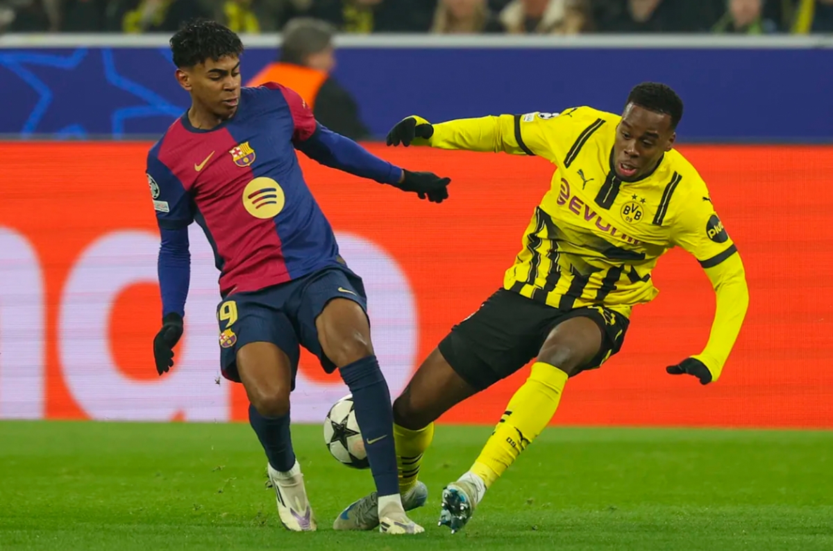 Trận đấu Dortmund vs Barcelona diễn ra khá hấp dẫn (Ảnh: Marca)