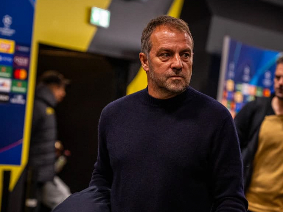 HLV Hansi Flick cùng các học trò có phong độ tốt tại Cúp C1 châu Âu 2024/2025 (Ảnh: FC Barcelona)