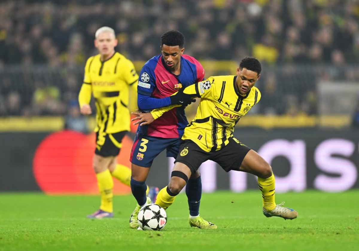 Trận đấu giữa Dortmund vs Barcelona vẫn ở thế giằng co (Ảnh: UEFA)