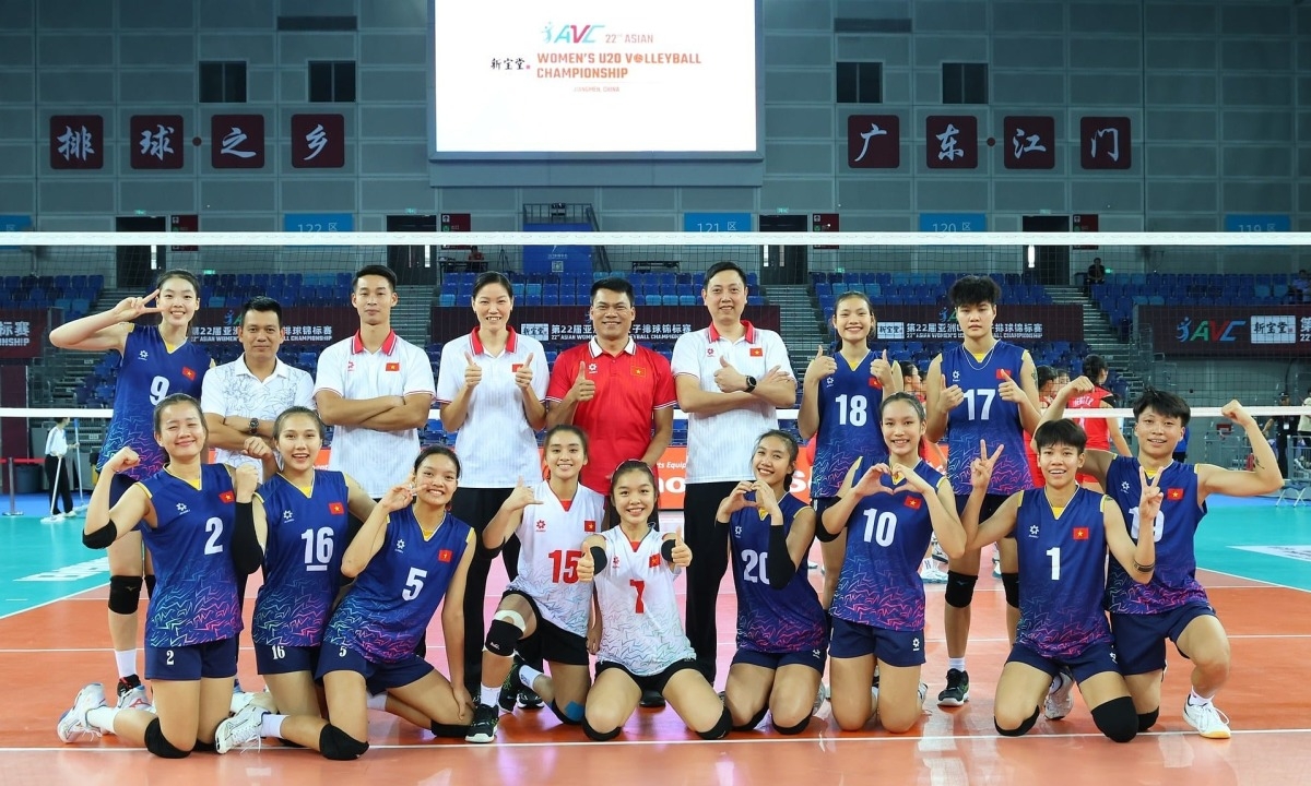 Các VĐV trẻ của đội U21 bóng chuyền nữ Việt Nam cũng sẽ tham dự giải thế giới trong năm 2025. (Ảnh: AVC). 