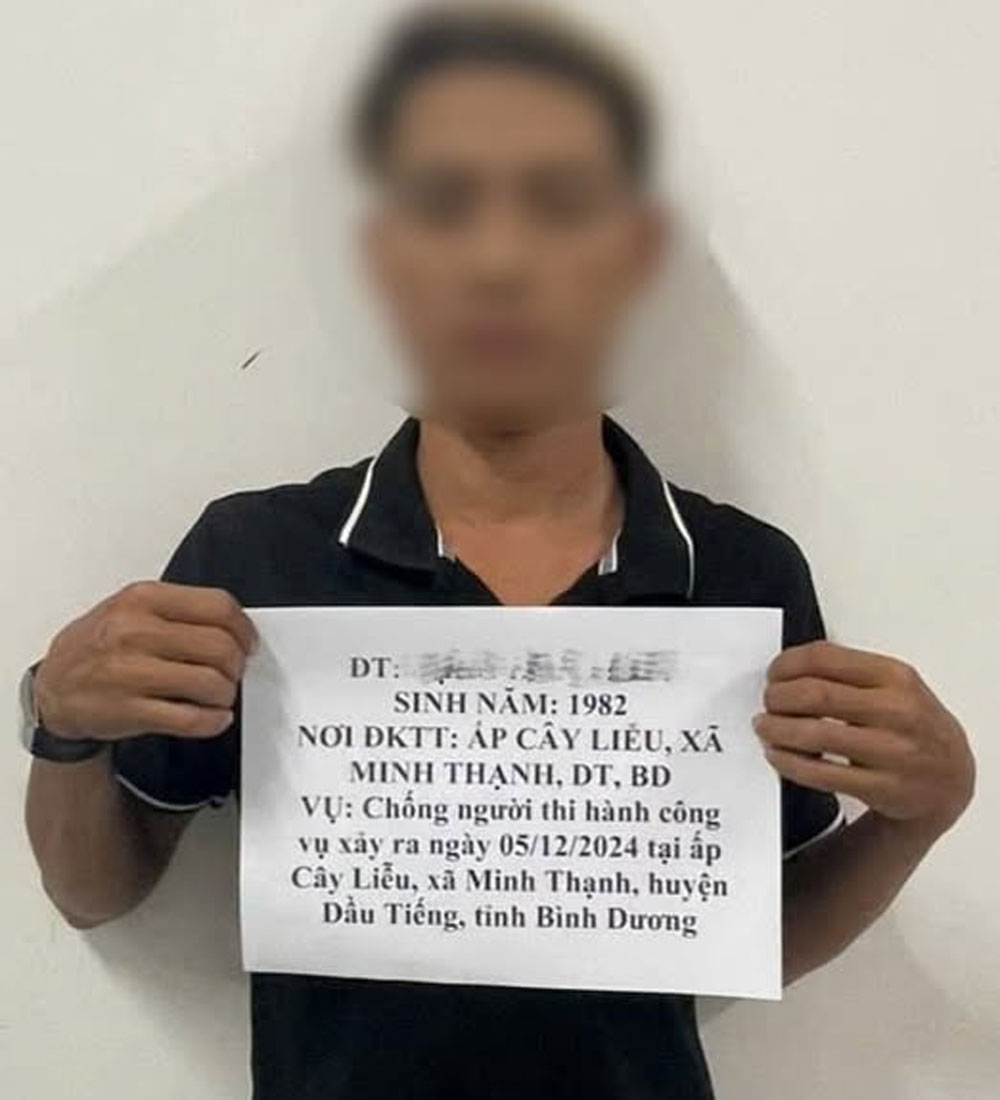 T. đang bị công an tạm giữ (ảnh: CA)