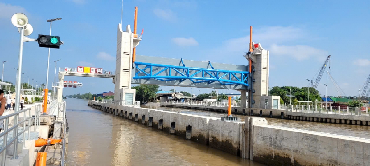 Tỉnh Tiền Giang có nhiều cống ngăn mặn, trữ ngọt để chủ động ứng phó với thiên tai 