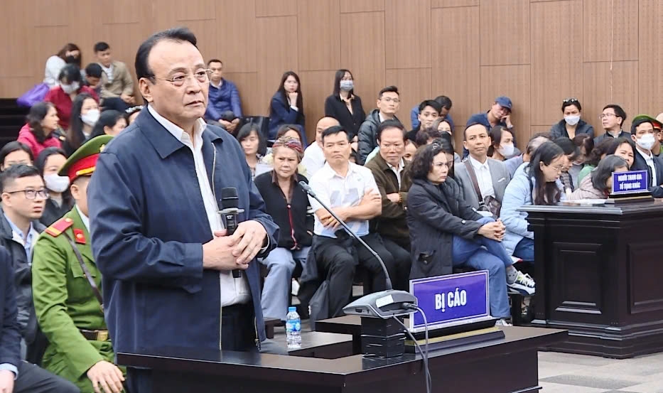 Trong phiên sơ thẩm, các bị cáo khai nhận thực hiện các hành vi gian dối trong việc trao đổi, thống nhất với các bị cáo trong công ty kiểm toán, lập hồ sơ, gian dối trong việc tạo lập giá trị ảo, chạy dòng tiền "khống", sử dụng tiền lấy được không đúng mục đích là hành vi lừa đảo chiếm đoạt tài sản. Ở phần tuyên án, Chủ tịch Tân Hoàng Minh Đỗ Anh Dũng bị tuyên mức án cao nhất trong số các bị cáo là 8 năm tù giam. 